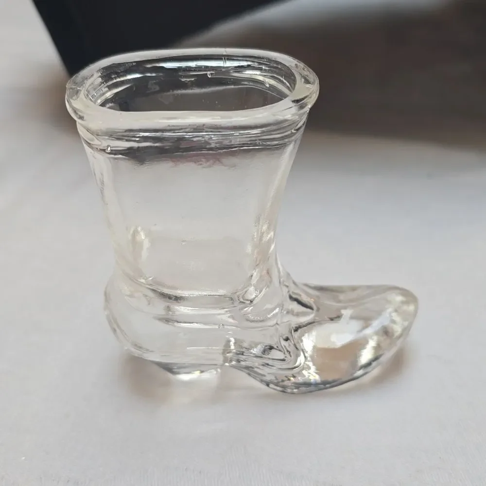 Crown Royal Miniature Boot Shot Glass – Clear Glass Collectible